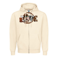 Sandshell western love for cowboys olivia Zipper Hoodie - OliviaCreatesArt