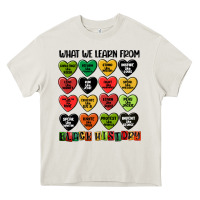 Cream what we learn from black history Heavy Core Tee - MaliasSmallBusiness