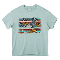 Arona serape cowhide sunflower background Heavy Core Tee - AdoDesignShop