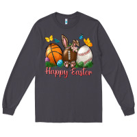 Smoke Happy Easter sports with butterfly Long Sleeve Tee - NancyCooperArtShop