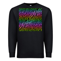Black neon glitter safari seamless pattern Premium Sweatshirt - BundleAndBundleShop