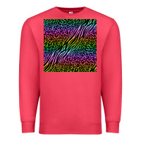 Cardinal neon glitter safari seamless pattern Premium Sweatshirt - BundleAndBundleShop