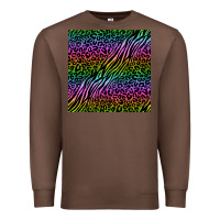 Chestnut neon glitter safari seamless pattern Premium Sweatshirt - BundleAndBundleShop