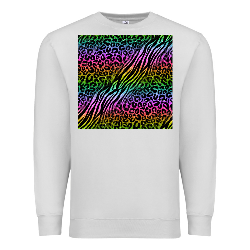 Neon Glitter Safari Seamless Pattern Premium Sweatshirt by BundleAndBundleShop | Teevron