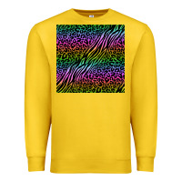 Lemon neon glitter safari seamless pattern Premium Sweatshirt - BundleAndBundleShop
