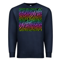 Navy neon glitter safari seamless pattern Premium Sweatshirt - BundleAndBundleShop