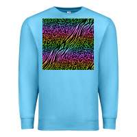 Ocean Blue neon glitter safari seamless pattern Premium Sweatshirt - BundleAndBundleShop