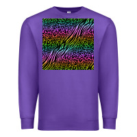 Purple neon glitter safari seamless pattern Premium Sweatshirt - BundleAndBundleShop