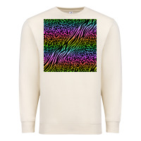 Sandshell neon glitter safari seamless pattern Premium Sweatshirt - BundleAndBundleShop