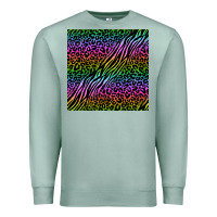 Seafoam neon glitter safari seamless pattern Premium Sweatshirt - BundleAndBundleShop