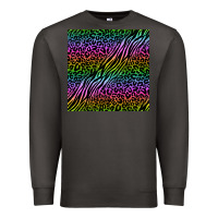 Smoke neon glitter safari seamless pattern Premium Sweatshirt - BundleAndBundleShop