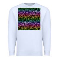 White neon glitter safari seamless pattern Premium Sweatshirt - BundleAndBundleShop