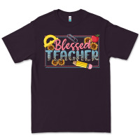 Plum blessed teacher Premium Tee - MaliasSmallBusiness