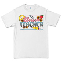 White blessed teacher Premium Tee - MaliasSmallBusiness