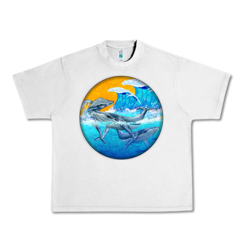 Humpback Whale Urban Heavy Tee by BarkalooDesign | Teevron