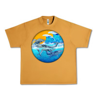Peanut Butter humpback whale Urban Heavy Tee - BarkalooDesign