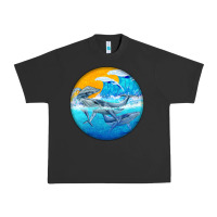 Pigment Black humpback whale Urban Heavy Tee - BarkalooDesign