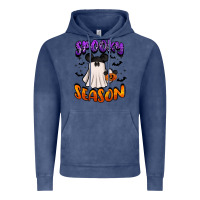 Vintage Denim spooky season Vintage Hoodie - BarkalooDesign