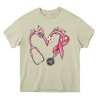 Mossy stethoscope nurse medical breast cancer awareness Heavy Core Tee - MaliasSmallBusiness