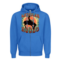 True Royal American rodeo Zipper Hoodie - FaDigitalArtStudio