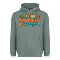 Sage hello pumpkin season Heavyweight Hoodie - BundleAndBundleShop