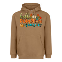 Toasted Coconut hello pumpkin season Heavyweight Hoodie - BundleAndBundleShop