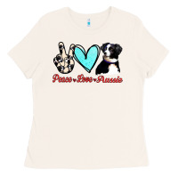 Bone Peace Love Aussie Ladies Tee - Jasminsmagicworld