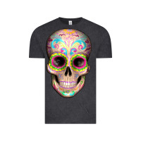 Vintage Black Mexican Skull Vintage Tee - Artiststas