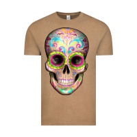 Vintage Coffee Mexican Skull Vintage Tee - Artiststas