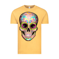 Vintage Mustard Mexican Skull Vintage Tee - Artiststas