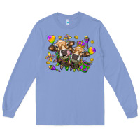 Colony Blue Mardi Gras heifers Long Sleeve Tee - NancyCooperArtShop