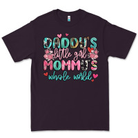 Plum daddy's little girl mommy's whole world Premium Tee - MaliasSmallBusiness