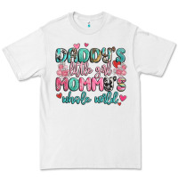 White daddy's little girl mommy's whole world Premium Tee - MaliasSmallBusiness