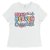 White make heaven crowded Ladies Tee - MaliasSmallBusiness