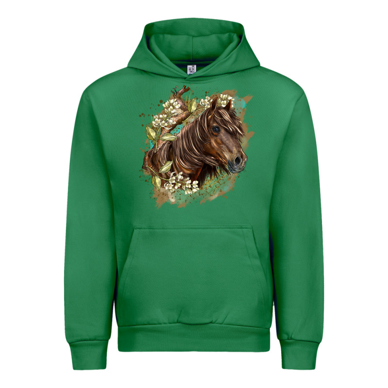 Missouri Horse Floral Background Urban Hoodie by LillyAllenDesigns | Teevron