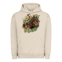 Pigment French Oak missouri horse floral background Urban Hoodie - LillyAllenDesigns