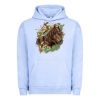Pigment Grape Ice missouri horse floral background Urban Hoodie - LillyAllenDesigns