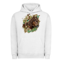 Pigment Lunar Rock missouri horse floral background Urban Hoodie - LillyAllenDesigns