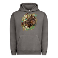 Pigment Tornado missouri horse floral background Urban Hoodie - LillyAllenDesigns