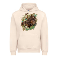 Sandshell missouri horse floral background Urban Hoodie - LillyAllenDesigns