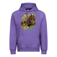 Tulip missouri horse floral background Urban Hoodie - LillyAllenDesigns