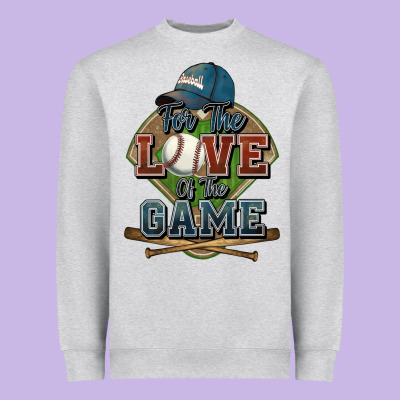 For The Love Of The Game Baseball Heavyweight Sweatshirt Designed By Howdyjamesfarm