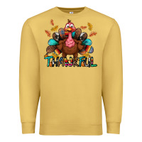 Antique Gold Thankful Premium Sweatshirt - BundleAndBundleShop