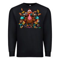 Black Thankful Premium Sweatshirt - BundleAndBundleShop