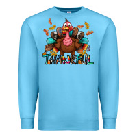 Ocean Blue Thankful Premium Sweatshirt - BundleAndBundleShop