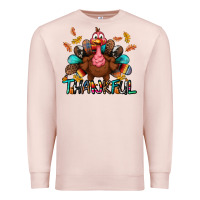 Pale Pink Thankful Premium Sweatshirt - BundleAndBundleShop