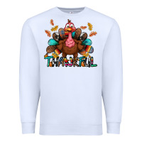 White Thankful Premium Sweatshirt - BundleAndBundleShop