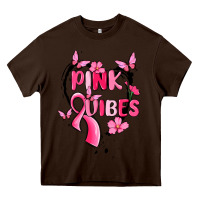 Chocolate Brown pink vibes Heavy Core Tee - MaliasSmallBusiness