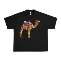 Black camel with colorful saddle Urban Heavy Tee - BarkalooDesign