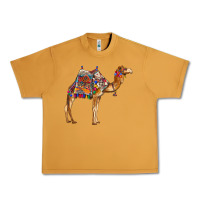 Peanut Butter camel with colorful saddle Urban Heavy Tee - BarkalooDesign